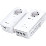TP-Link TL-WPA1300P KIT 1300 Mbit/s Ethernet Wifi Blanco 2 pieza(s), PowerLAN 1300 Mbit/s, IEEE 1901, IEEE 802.3, IEEE 802.3u, Tipo E / F, Gigabit Ethernet, 10,100,1000 Mbit/s, Wi-Fi 5 (802.11ac)