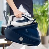 Tefal Pro Express Ultimate II GV9720 1,2 L Durilium Airglide Autoclean Ultra Thin soleplate Azul, Blanco, Estación de planchado a vapor azul/blanco, 590 g/min, Durilium Airglide Autoclean Ultra Thin soleplate, 8 bar, 1,2 L, 170 g/min, Azul, Blanco
