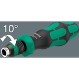 Wera Kraftform Kompakt 838 RA-R M Set 1, con función de trinquete, Conjuntos de bits negro/Verde
