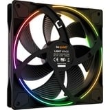 be quiet! Light Wings | 140mm PWM Triple Pack Carcasa del ordenador Ventilador 14 cm Negro 1 pieza(s) negro, Ventilador, 14 cm, 1500 RPM, 23,3 dB, 56 cfm, 95,14 m³/h