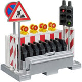 bruder Accessory: Traffic Safety Set with Traffic Lights (62009) Minorista