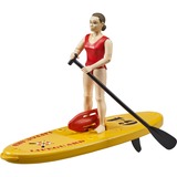 bruder bworld Life Guard con Stand Up Paddle, Muñecos 