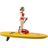 bruder bworld Life Guard con Stand Up Paddle, Muñecos 
