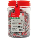 fischer Taco DUOPOWER 10x50 BigBox, Pasador gris claro/Rojo