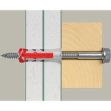 fischer Taco DUOPOWER 10x50 BigBox, Pasador gris claro/Rojo