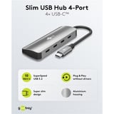 goobay 76565, Hub USB gris