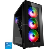 ALTERNATE Gaming-PC negro/Transparente