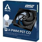 ARCTIC P14 PWM PST CO Carcasa del ordenador Ventilador 14 cm Negro negro, Ventilador, 14 cm, 1700 RPM, 24,5 dB, 72,8 cfm, 123,76 m³/h