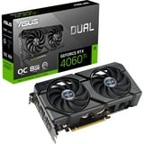 ASUS Dual -RTX4060TI-O8G-EVO NVIDIA GeForce RTX 4060 Ti 8 GB GDDR6, Tarjeta gráfica GeForce RTX 4060 Ti, 8 GB, GDDR6, 128 bit, 7680 x 4320 Pixeles, PCI Express 4.0
