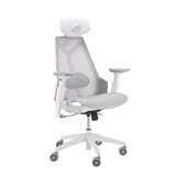 ASUS ROG Destrier Ergo Core White Silla para videojuegos de PC Asiento de malla Blanco, Asientos de juego blanco, Silla para videojuegos de PC, 136 kg, Asiento de malla, Respaldo de rejilla, Blanco, Metal