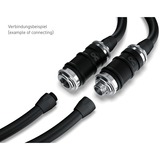 Alphacool ES Schnellverschluss BLH1A PushIn Hembra IG, Conexión cromado/negro (mate)