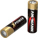 Ansmann X-Power Mignon AA Batería de un solo uso Alcalino Batería de un solo uso, Alcalino, 1,5 V, 2 pieza(s), Negro, Oro, 50,5 mm