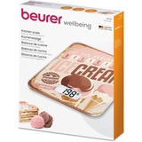 Beurer Báscula de cocina KS 19 Ice-cream, Balanza de cocina marrón/Beige