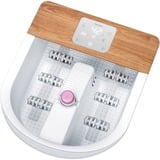 Beurer Baño de burbujas para pies FB 65, Baño para pies blanco/Madera