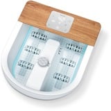 Beurer Baño de burbujas para pies FB 65, Baño para pies blanco/Madera