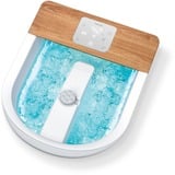 Beurer Baño de burbujas para pies FB 65, Baño para pies blanco/Madera