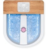 Beurer Baño de burbujas para pies FB 65, Baño para pies blanco/Madera