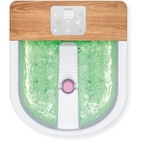 Beurer Baño de burbujas para pies FB 65, Baño para pies blanco/Madera