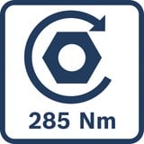 Bosch GDX 18V-285 Professional 06019J2204, Tornillo de percusión azul