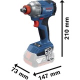 Bosch Llave de impacto a batería GDX 18V-285 Professional solo, 18Volt, Tornillo de percusión azul