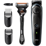 Braun BeardTrimmer 5 BT5340 Negro, Azul, Cortapelo para barba negro/Azul, Lavable, AC/Batería, Negro, Azul