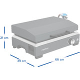 Campingaz Plancha Sigma 1 CV, Placa de la parrilla negro/Acero fino