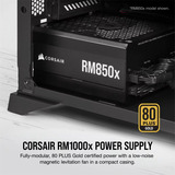 Corsair RM1000X (2021) 1000 W Reacondicionado, Fuente de alimentación de PC negro