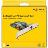 DeLOCK Tarjeta de red PCI Express x1 2,5 Gigabit LAN 1x M12, Adaptador de red 
