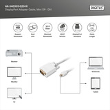 Digitus AK-340305-020-W, Adaptador blanco