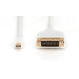 Digitus Cable adaptador mini-DisplayPort > DVI-D blanco