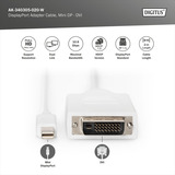 Digitus Cable adaptador mini-DisplayPort > DVI-D blanco