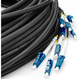 Digitus Cable de fibra óptica universal Breakout, dúplex, conector LC/UPC, monomodo OS2 negro