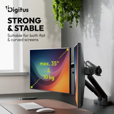 Digitus DA-90471, Soporte de monitor negro