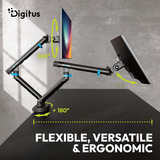 Digitus DA-90471, Soporte de monitor negro