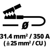 EINHELL BT-BO 25/1 A LED SP, Cable negro/Rojo