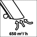 EINHELL GC-EL 3024 E 3000 W 240 kmh, Aspirador/soplador rojo/Negro, Soplador manual, 240 kmh, 650 m³/h, 40 L, 10:1, Negro, Rojo