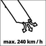 EINHELL GC-EL 3024 E 3000 W 240 kmh, Aspirador/soplador rojo/Negro, Soplador manual, 240 kmh, 650 m³/h, 40 L, 10:1, Negro, Rojo