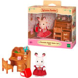 EPOCH Sylvanian Families - Set de escritorio de la hermana coneja de chocolate, Juegos de construcción 