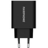 Fairphone Dual-port 30W Charger (EU), Cargador negro