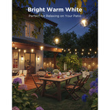 Govee Guirnaldas luminosas para exteriores con lámparas transparentes, Lichterkette 