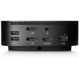 HP Dock USB-C G5 Generalüberholt, Estación de acoplamiento negro