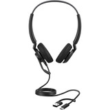 Jabra 4099-410-279 Auriculares Alámbrico Diadema Oficina/Centro de llamadas USB Type-C / USB Type-A Negro, Auriculares con micrófono negro, Alámbrico, Oficina/Centro de llamadas, 63 g, Auriculares, Negro