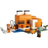 LEGO Minecraft 21178 El Refugio-Zorro, Juguete de Construcción para Niños, Juegos de construcción Juguete de Construcción para Niños, Juego de construcción, 8 año(s), Plástico, 193 pieza(s), 407 g