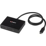 Lindy 43329 hub de interfaz USB 3.2 Gen 1 (3.1 Gen 1) Type-C 5000 Mbit/s Negro, Interruptor/Conmutador negro, USB 3.2 Gen 1 (3.1 Gen 1) Type-C, USB 3.2 Gen 1 (3.1 Gen 1) Type-C, 5000 Mbit/s, Negro, 0,6 m, 85 mm