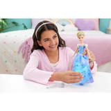 Mattel Disney Princesa muñeca de moda Cenicienta con vestido de baile encantador, Muñecos 