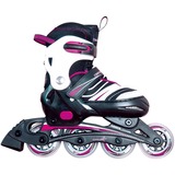 Muuwmi Patines en línea infantiles ajustables Talla 33-36 rosa neón/Negro