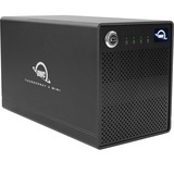 OWC ThunderBay 4 Carcasa de disco duro/SSD Negro 2.5/3.5", Caja de unidades negro, Carcasa de disco duro/SSD, 2.5/3.5", SATA, Serial ATA II, Serial ATA III, 20 Gbit/s, Conexión USB, Negro