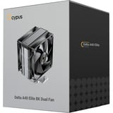 Ocypus Delta A40 Elite Dual Fan, Disipador de CPU negro