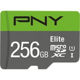 PNY P-SDU256V11100EL-GE, Tarjeta de memoria gris/Verde