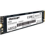 Patriot P310 M.2 480 GB PCI Express 3.0 NVMe, Unidad de estado sólido 480 GB, M.2, 1700 MB/s